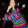 Queen Of Sparkles Rainbow Sequin Stripe Sweater Skirt 2 Queen Of Sparkles Rainbow Sequin Stripe Sweater Skirt