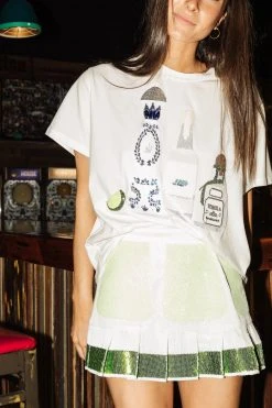 Queen Of Sparkles Spring 2022 Lime Skort