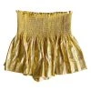 Shop Queen Of Sparkles Yellow Gold Swing Shorts