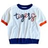 Shop Queen Of Sparkles White With Navy/Orange Tigers Sweater 2 Shop Queen Of Sparkles White With Navy/Orange Tigers Sweater