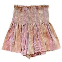 Shop Queen Of Sparkles Caramel Pleat Swing Short