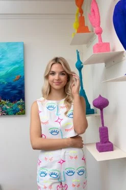 Queen Of Sparkles Sequin Face Tank