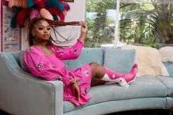 Queen Of Sparkles Pink 3D Eye Dress