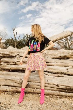 Shop Queen Of Sparkles Neon Bottles Tee Tops