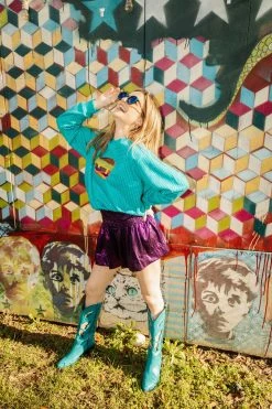 Shop Queen Of Sparkles Bling Burger Sweatshirt