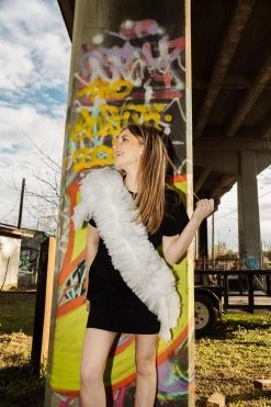 Queen Of Sparkles Dresses Ruffle Diagonal Tee Dress