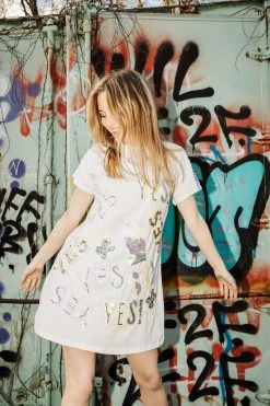 Shop Queen Of Sparkles Bridal Queen YES Dress White