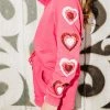 Queen Of Sparkles Princess Of Sparkles Kids Heart On Your Sleeve Sweatshirt