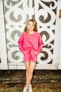 Queen Of Sparkles Princess Of Sparkles Kids Heart On Your Sleeve Sweatshirt