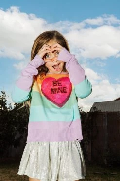 Queen Of Sparkles Princess Of Sparkles Kids Be Mine Sweater