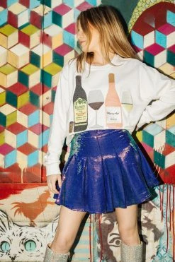 Queen Of Sparkles Wine Sweatshirt Sweatshirts