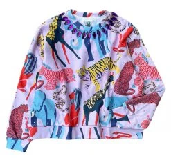 Shop Queen Of Sparkles Jeweled Jungle Sweatshirt Sweatshirts