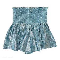 Shop Queen Of Sparkles Powder Blue Swing Shorts