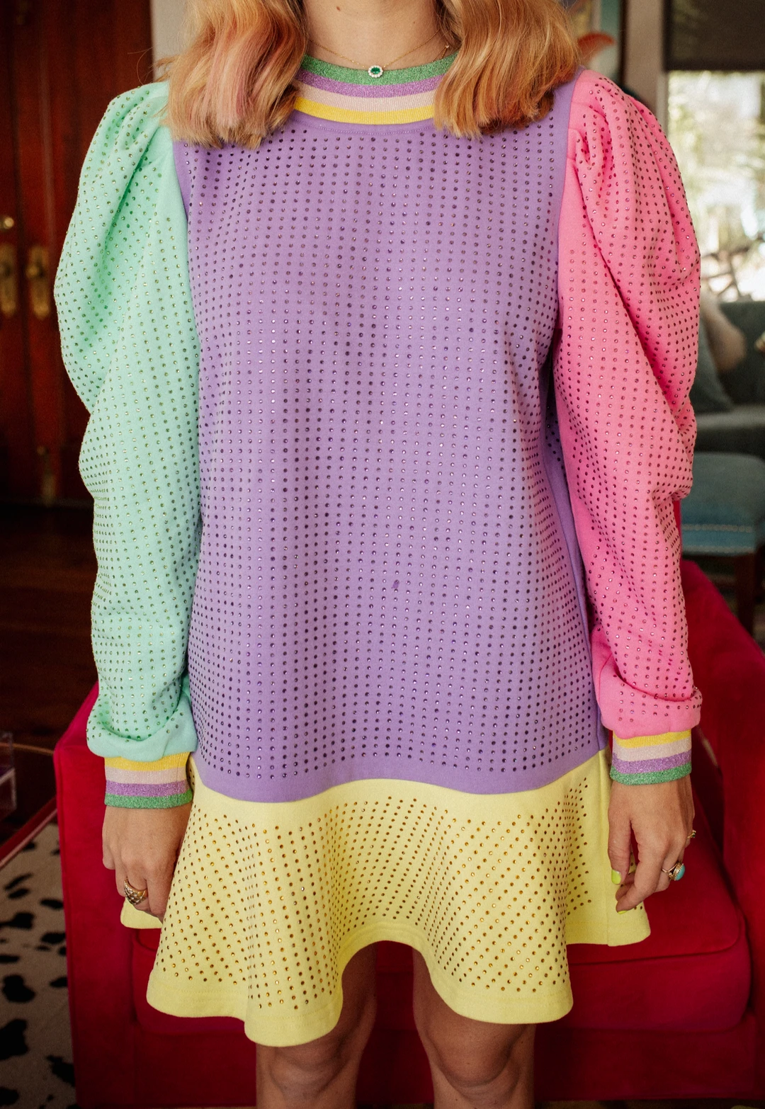 Shop Queen Of Sparkles Colorblock Rhinestone Dress Dresses 4 Shop Queen Of Sparkles Colorblock Rhinestone Dress Dresses