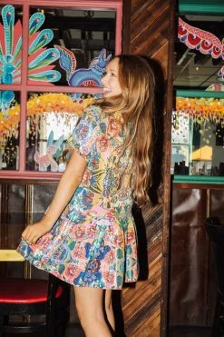 Queen Of Sparkles Spring 2022 All Over Sequin Abstract Flower Dress 9 Queen Of Sparkles Spring 2022 All Over Sequin Abstract Flower Dress