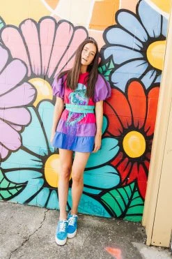 Queen Of Sparkles Parrot Tiered Mini Skort Spring 2022 5 Queen Of Sparkles Parrot Tiered Mini Skort Spring 2022