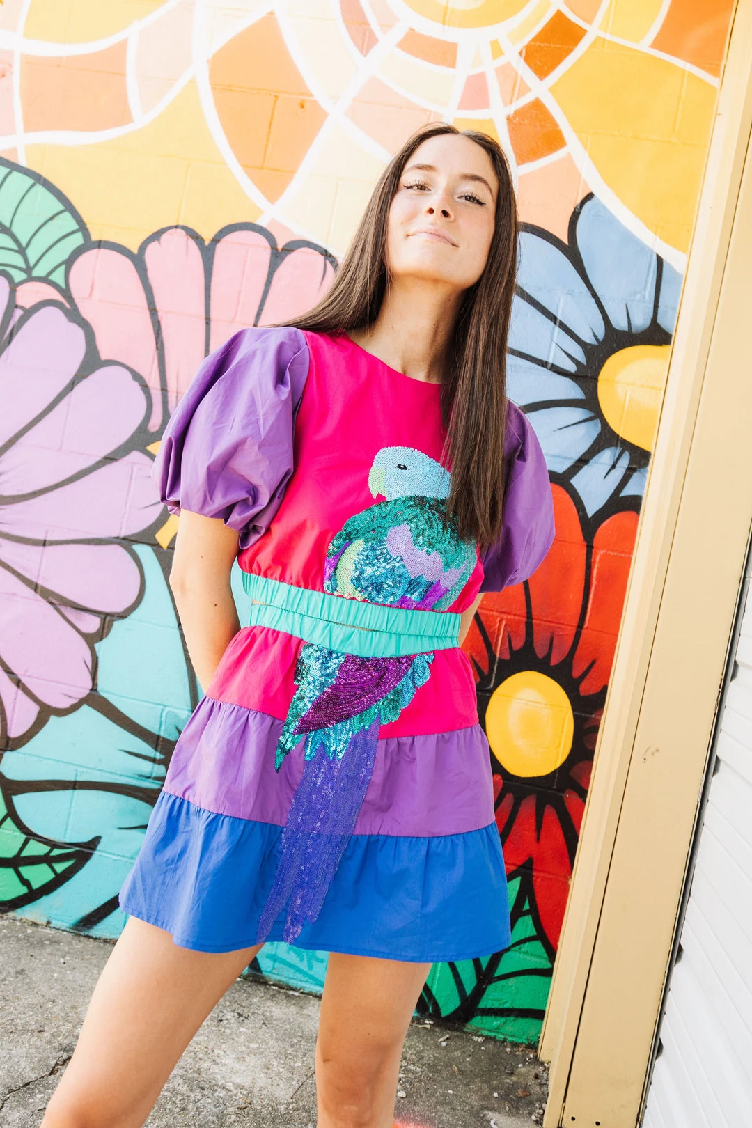 Queen Of Sparkles Spring 2022 Parrot Puff Sleeve Crop Top 3 Queen Of Sparkles Spring 2022 Parrot Puff Sleeve Crop Top