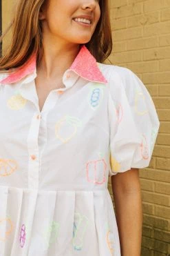 Queen Of Sparkles Spring 2022 Neon Fruit Dress