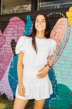 Queen Of Sparkles White Jewel & Pearl Top