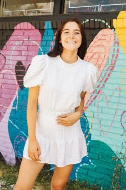 Queen Of Sparkles White Jewel & Pearl Skirt Spring 2022