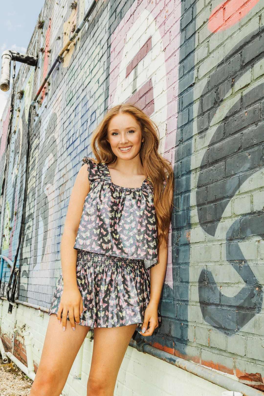 Queen Of Sparkles Black Butterfly Swing Short 3 Queen Of Sparkles Black Butterfly Swing Short