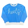 Queen Of Sparkles Glitter Script "Heels" Long Sleeve Sweater Gameday 1 Queen Of Sparkles Glitter Script "Heels" Long Sleeve Sweater Gameday