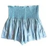 Shop Queen Of Sparkles Blue Holographic Swing Short