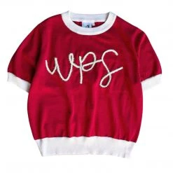 Shop Queen Of Sparkles "WPS" Glitter Script Sweater Sweater Gameday