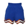 Queen Of Sparkles Royal, Orange/White Wavy Short 1 Queen Of Sparkles Royal, Orange/White Wavy Short