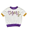 Shop Queen Of Sparkles Gameday Purple/Gold Tigers Sweater