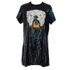 Queen Of Sparkles Black Full Sequin Bulldog Dress