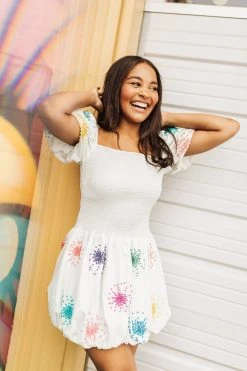 Queen Of Sparkles Pearl Cluster Bubble Dress 8 Queen Of Sparkles Pearl Cluster Bubble Dress