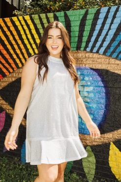 Shop Queen Of Sparkles White Rhinestone Dress