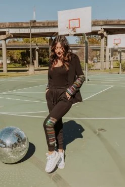 Queen Of Sparkles Sequin Side Jogger Pants