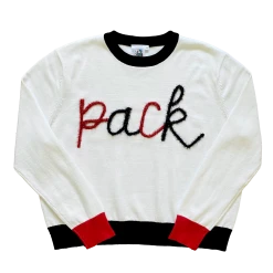 Queen Of Sparkles Gameday Glitter Script "Pack" LS Sweater