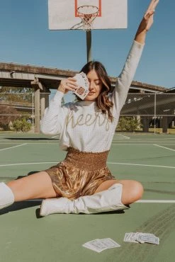 Queen Of Sparkles Rhinestone Cheers Sweater Bridal Queen