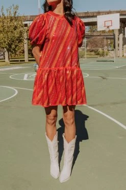 Queen Of Sparkles Red Candy Rhinestone Dress