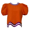 Queen Of Sparkles Orange, Purple/White Wavy Top 1 Queen Of Sparkles Orange, Purple/White Wavy Top
