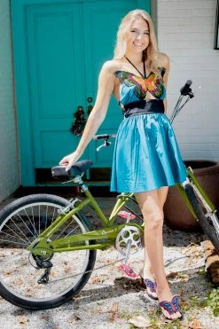 Queen Of Sparkles Summer 2022 Butterfly Halter Dress