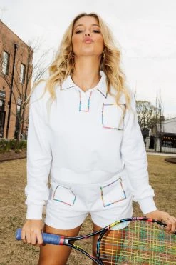 Queen Of Sparkles Rainbow Trim Pocket Shorts Spring 2022 5 Queen Of Sparkles Rainbow Trim Pocket Shorts Spring 2022