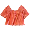 Shop Queen Of Sparkles Tangerine Pleat Flutter Top Gameday 1 Shop Queen Of Sparkles Tangerine Pleat Flutter Top Gameday