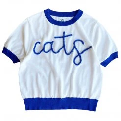 Shop Queen Of Sparkles "Cats" Glitter Script Sweater