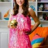 Queen Of Sparkles Hot Pink Rectangle Sequin Tank Summer 2022