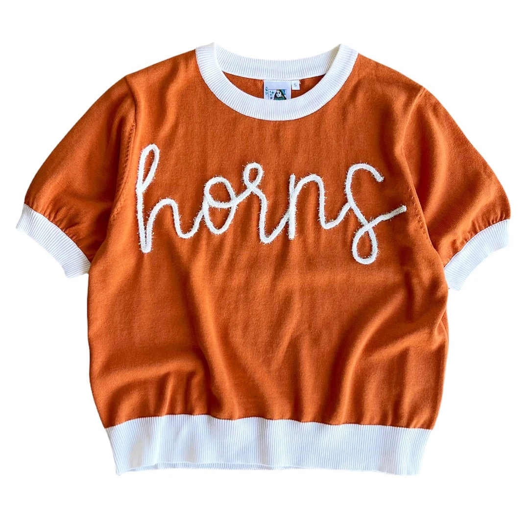 Shop Queen Of Sparkles "Horns" Glitter Script Sweater Gameday 3 Shop Queen Of Sparkles "Horns" Glitter Script Sweater Gameday