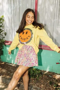 Queen Of Sparkles Friday Smiley Sweatshirt Queen Of The Week