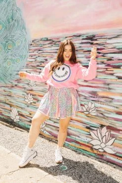 Queen Of Sparkles Wednesday Smiley Sweatshirt Queen Of The Week