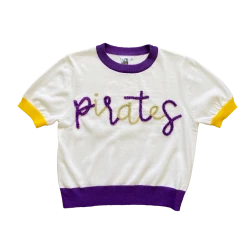 Shop Queen Of Sparkles "Pirates" Glitter Script SS Sweater Gameday