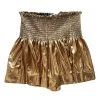 Shop Queen Of Sparkles Gameday Black/Gold Pebble Swing Shorts
