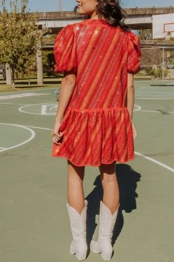 Queen Of Sparkles Red Candy Rhinestone Dress