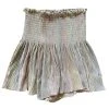 Shop Queen Of Sparkles Champagne Pleat Swing Short Shorts 1 Shop Queen Of Sparkles Champagne Pleat Swing Short Shorts